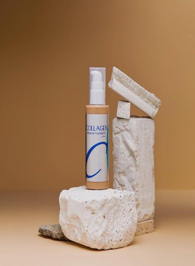 إناف كريم أساس مرطب غني بالكولاجين، مع عامل حماية من الشمس 15 و21، 100 مل (3.38 أونصة سائلة) - Image 4